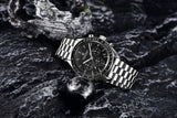BD Men Silver Stainless Steel Strap Watch - PD-1701 Speedmaster Moonwatch Men's 40mm Seiko VK63 Chronograph Quartz Watch Sapphire Crystal 100m Waterproof Luminous Watch